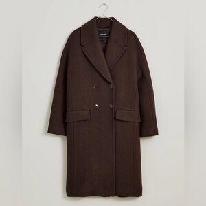 Madewell Gianna Coat in Insuluxe Fabric Double Breasted